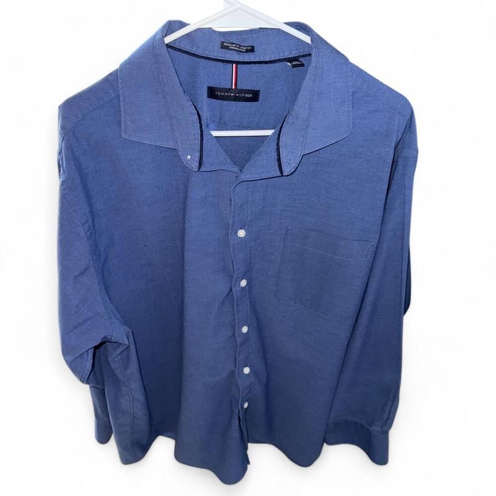 Tommy-hilfiger Men's Blue and Navy Shirt